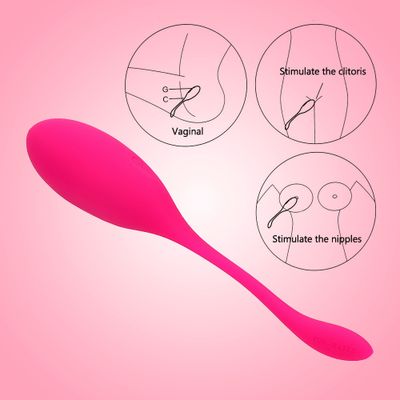 IKOKY Vaginal Tighten Exercise Kegel Balls G Spot Vibrator Sex Toy for Women Vibrating Eggs Silicone Ben Wa Ball