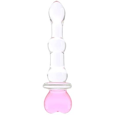Crystal Heart of Glass Dildo with Case