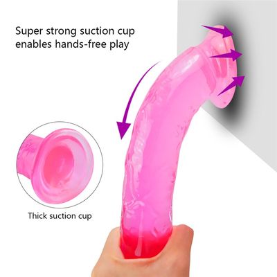 Strong Suction Cup Dildo Toy for Adult Erotic Soft Jelly Dildo Anal Butt Plug Realistic Penis G-spot Orgasm Sex Toys for Woman