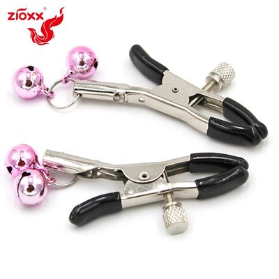 Metal Bell Nipple Clamps With Chain Clips Flirting Teasing Sex Flirt Bondage Kit Slave Bdsm Exotic Accessories dropshipping