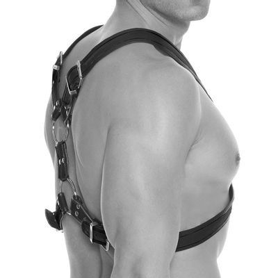 Ouch! Scottish Bonded Leather Harness - L/XL