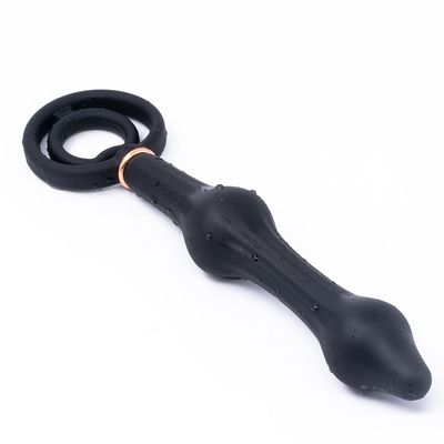 Inflatable Anal Beads With Metal Ball For G spot Stimulator Anal Dilator Big Dildo Anal Plug Sex Toy For Men Prostate Massager