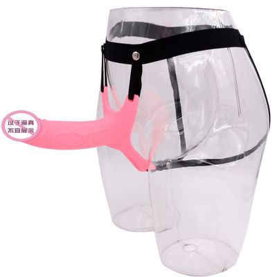 Penis pants with anal dildo hollow penis plug silicone For woman men underwear panties chastity belt sex adult toys for lesbian
