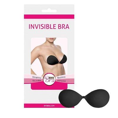 Bye Bra - Invisible Strapless Reusable Bra Cup B (Black)