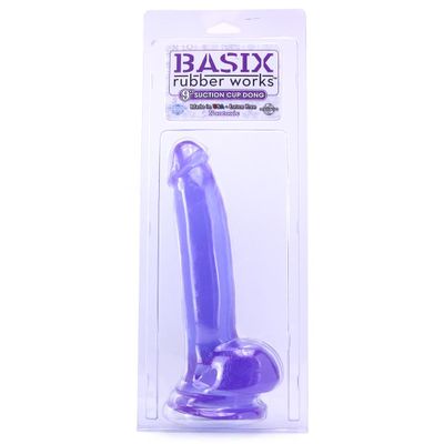 Basix 9 Inch Suction Cup Dildo