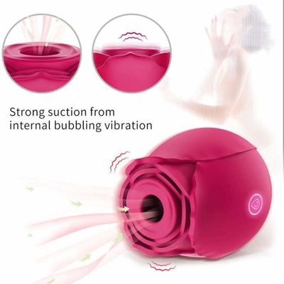 Clitoral Sucking Vibrator Intense Suction Tongue Lick Clit Stimulator Nipple Massager Sex Toys For Woman Oral Sex Rose Vibrator