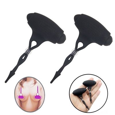 2Pcs/Set Soft Breast Stimulation Vibrators Female Nipple Vibrator Erotic Adult Sex Toys Product for Women