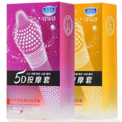 12pcs Premium 5D Dotted Thread Condoms Natural Latex Condoms Ultra Thin Penis Sleeve Contraception Sex Toys For Men Random Color