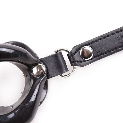 Erotic Blowjob Leather O Type Mouth Gag BDSM Bondage Restrictions Fetish Slave SM Products For Adult Games Sex Toys For Couples