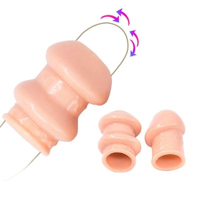 Foreskin Correction Penis Sleeve Two Sizes Delay Ejaculation Screw Shape Penis Ring Cock Ring Sex Toys For Men Cock Rings