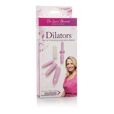 California Exotics - Dr. Laura Berman Dilators Set Of 4 Locking Sizes Plus Sleeve (Purple)