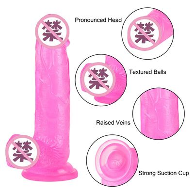 Dildo Realistic Soft Jelly Anal Dildo Penis Suction Cup Male Dick Female Masturbation Erotic Toys for Adult Sex Toys for Woman