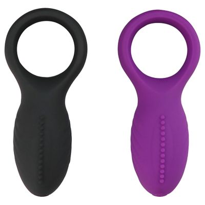 Cock Ring Vibrator Silicone Dual Vibrating Dick Penis Ring Cockring Adult Sex Toys for Men for Couples Enhancing Harder Erection