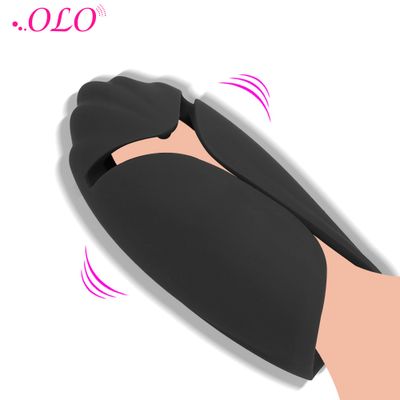 OLO Strong Vibrator Glans Massager Blowjob Sex Toys for Men Penis Cock Trainer Strength Stamina Training Male Masturbator