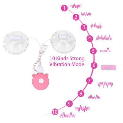 OLO Nipple Sucker Vibrator 10 Frequencies Breast Massager Clitoris Massager USB Recharge Breast Pump Enlarge Sex Toys for Women