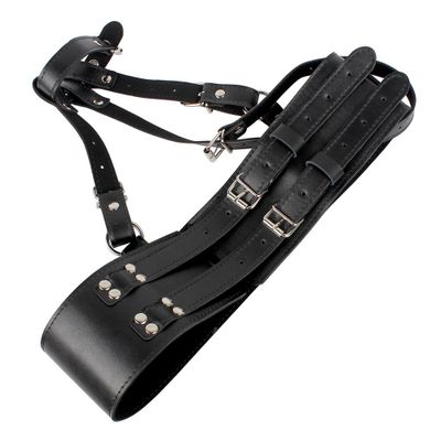 VATINE Chastity PU Leather SM Bondage Sex Toys for Women Female Masturbator Forced Orgasm Belt Magic Wand Holder Harness Strap