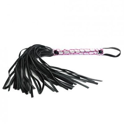 Spartacus Faux Leather Flogger &#8211; Pink