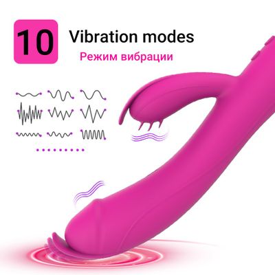 Dildo Vibrator Sex Toy for Women 10 mode Vagina Clitoris Massager Female Masturbator Double vibration climax Sex Adult Toys