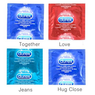 Durex 4in1 Value Ultra Thin Condoms Men Penis Sleeve Lubricated Adult Sex Condom for Men Safe Contraception