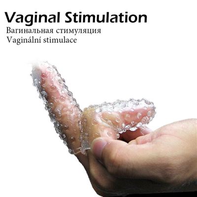 2pcs Sex Finger Sleeves Clitoris Vibrator Sex Toys Stimulator Vagina Strapon Sex Erotic Adults Products For Woman 18+ Sexy Set