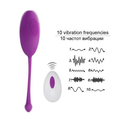 VETIRY Silicone Vibrator Kegel Ball Smart Ball Sex Toy for Women Vagina Tighten Exercise Vaginal Geisha Ball Remote Control