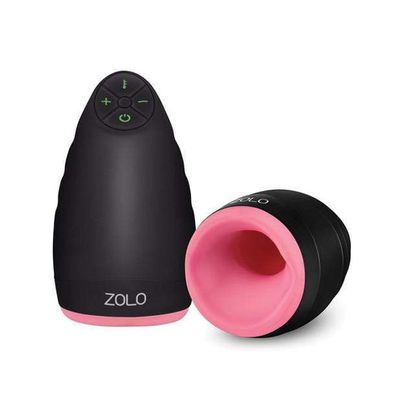 Zolo - Pulsating Warming Dome Male Stimulator Masturbator (Black)