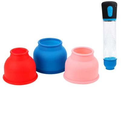 OLO 3 Piece/Set Enlargement Penis Pump Accessories Protection Accessories Penis Pump Sleeve Silicone Ring Sleeve Sex Products