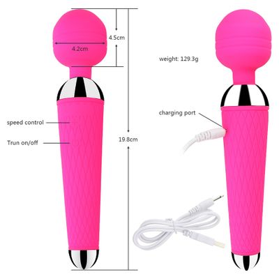 10 Speed Electric Personal Body Magic Wand Massager Female AV Stick Silicone Sexy Clit Vibrator Adult sex toys for Women