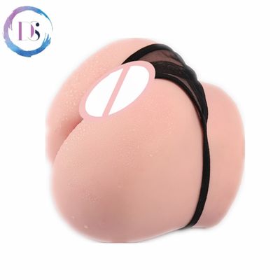 Buttock shape Male Masturbator Dual channel Vagina and anus Silicone material Small Sex doll adult erotica products Sex toys