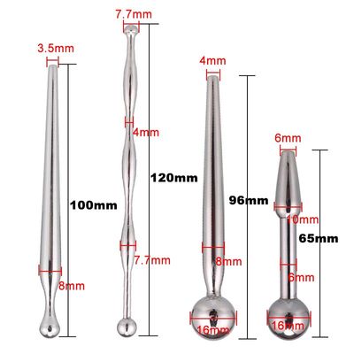 Stainless Steel Urethral Dilators Masturbation Sex Toys For Men Penis Plug Metal Urethral Plug Beads Penis Insert Sounding Rod