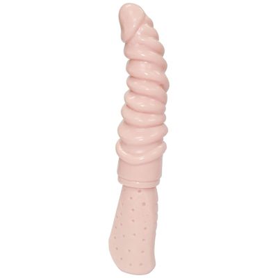 Magic Eyes - Winding Stick Grip M Dildo (Beige)