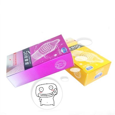 12PCS Condoms 5D Dotted Thread Ribbed G Point Latex Condoms Contraceptives Big Particle Spike Condom for Men Sex Products