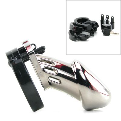 Male Chastity Device Chrome - 3 1/4 Inch