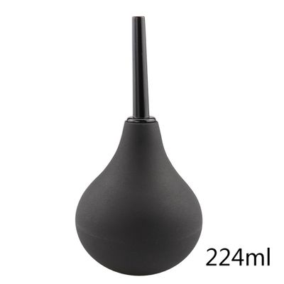 New type Anal Vaginal Cleaner Medical Silicone Ball  Cleaning Douche body for Men and Women Adultes Health Cleaner 224ML Black