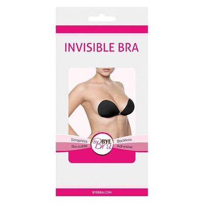 Bye Bra - Invisible Strapless Reusable Bra Cup B (Black)