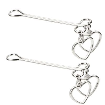 IKOKY 1 Pair Nipple Clamps Pearl Shape Heart Shape Breast Clip Flirting Torture Toys Adult Games Sex Toy for Women Couples