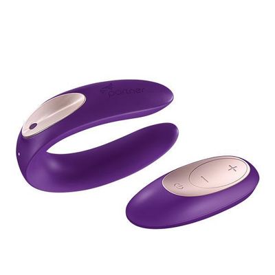 Satisfyer - Partner Double Plus Remote Control Couples Massager (Purple)