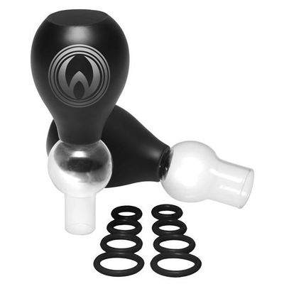 Master Series - Pyramids Nipple Amplifier Bulbs With "O" Rings (Black)