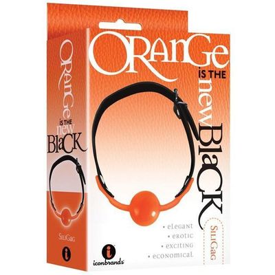 Icon Brands - Orange Is The New Black SiliGag Silicone Ball Gag (Orange)