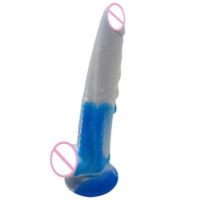 FAAK Blue and White Porcelain G-spot Vaginal Anal Oral Manual Sucker Clitoral Massager Large Particle Manual Anal Expander Shop