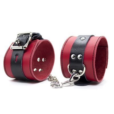 Adult Articles Genuine Leather Handcuffs Shackles Toys Bring Lock Shackles Appliances Male Use Couple bind Hand Sex Toy