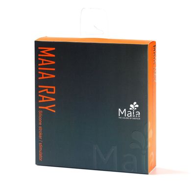 Maia Toys - Silicone Vibrating Stroker Masturbator (Orange)