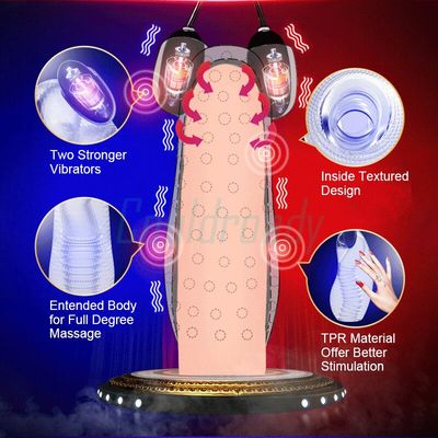 Glans Training 12 Penis Vibrations Multi-Speed Bullet Masturbator with 2 Love Eggs Vacuum Negative Pressure Vibration Massage