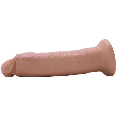 King Cock 7 Inch Slide-Skin Uncut Cock - Caramel