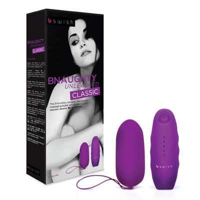 B Swish - Bnaughty Unleashed Classic Egg Vibrator (Grape)