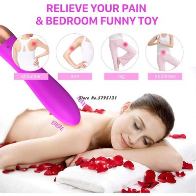 Wireless Massage Wand Rechargeable Powerful Vibrating Massager, Handheld Neck Back Body Massager Tool For Sport Recovery