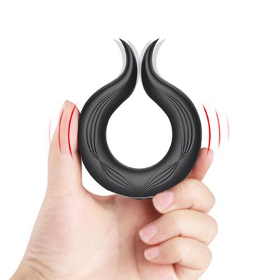 Rechargeable Silicone Male Delay Ejaculation Erection Vibrating Rings Vibrating Lock Ring Sex Toys for Men Vagina Para Hombres T