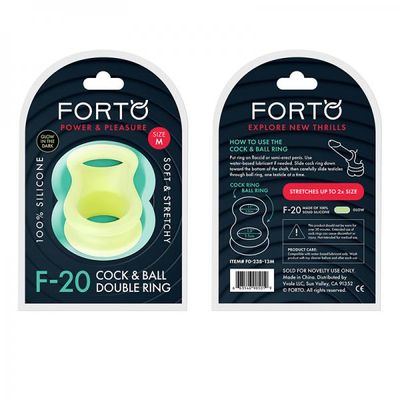 Forto F-20: Balls Stretcher Liquid Silicone 55/72 Mm Glow-in-the-dark