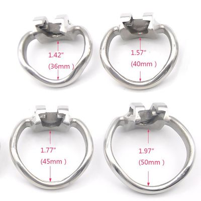 HT V3 Stainless Steel Male Chastity Device Nano/Small/Standard/Max Cage with 1 Penis Rings Adult Sexy Toys