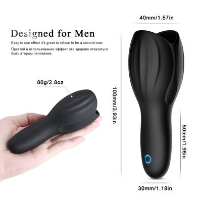 Men's Glans Vibrator Sex Toy For Men Penis Massager Trainer Male Masturbator Ghost Exerciser Delay Lasting Trainer Sex Products